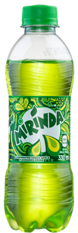 Soft Drink Pepsi Mirinda Green Apple  Plastic Bottles -330ml x 12