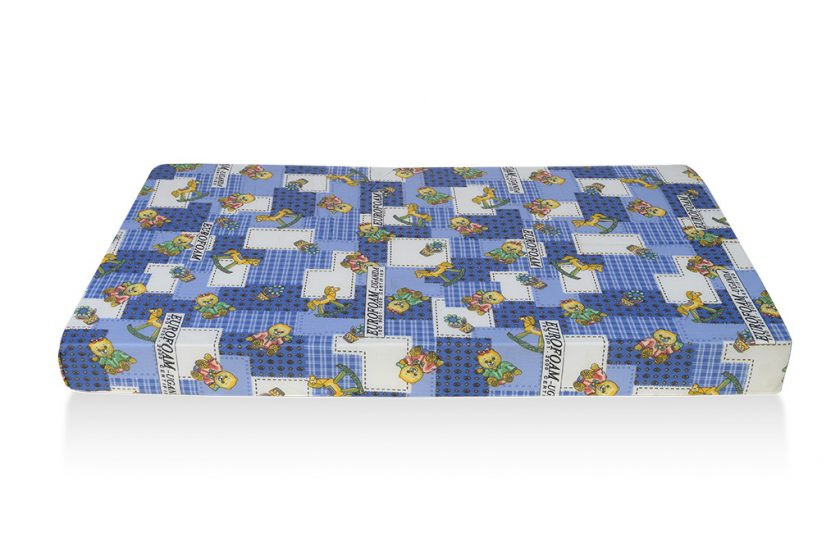 Baby Cot – Blue Eurofoam Mattress