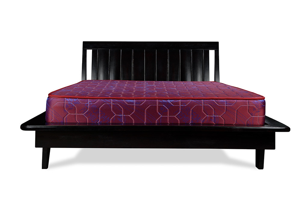 High Density Quilted Mattress – Purple with Blue Flower