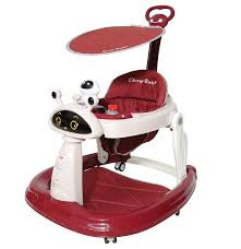 Alpha Living New Version Baby Walker Wide Base Foldable
