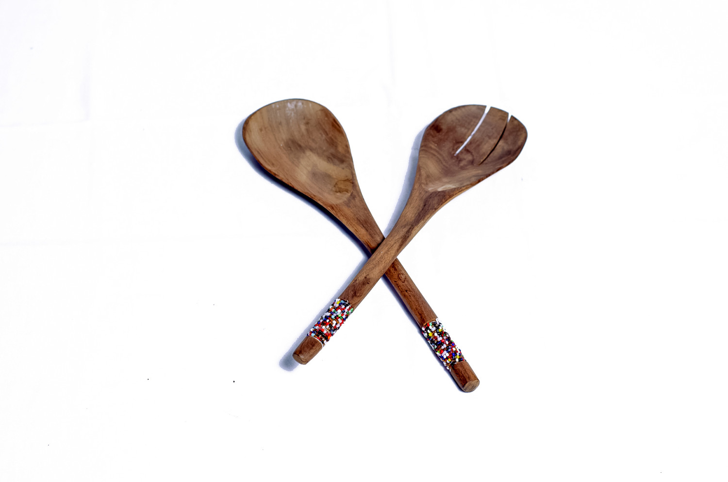 SALAD SPOONS (BEADED)