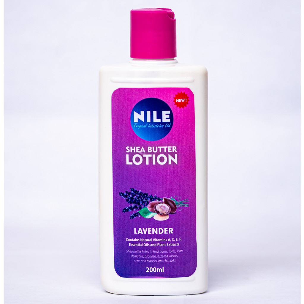 NILE TROPICAL SHEABUTTER LOTION (LAVENDER FRAGRANCE) – 200ML