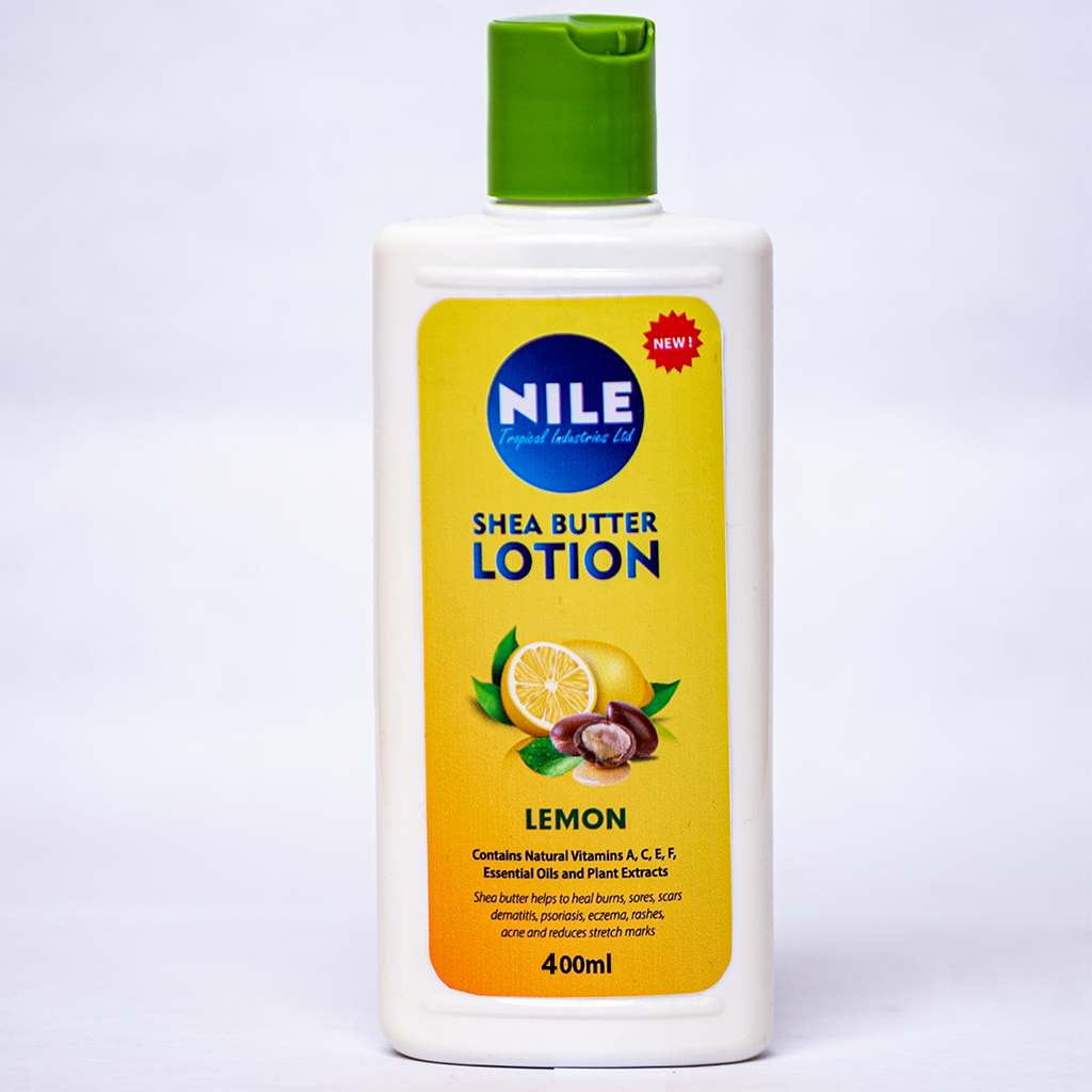 NILE TROPICAL SHEABUTTER LOTION (LEMON FRAGRANCE) – 400ML
