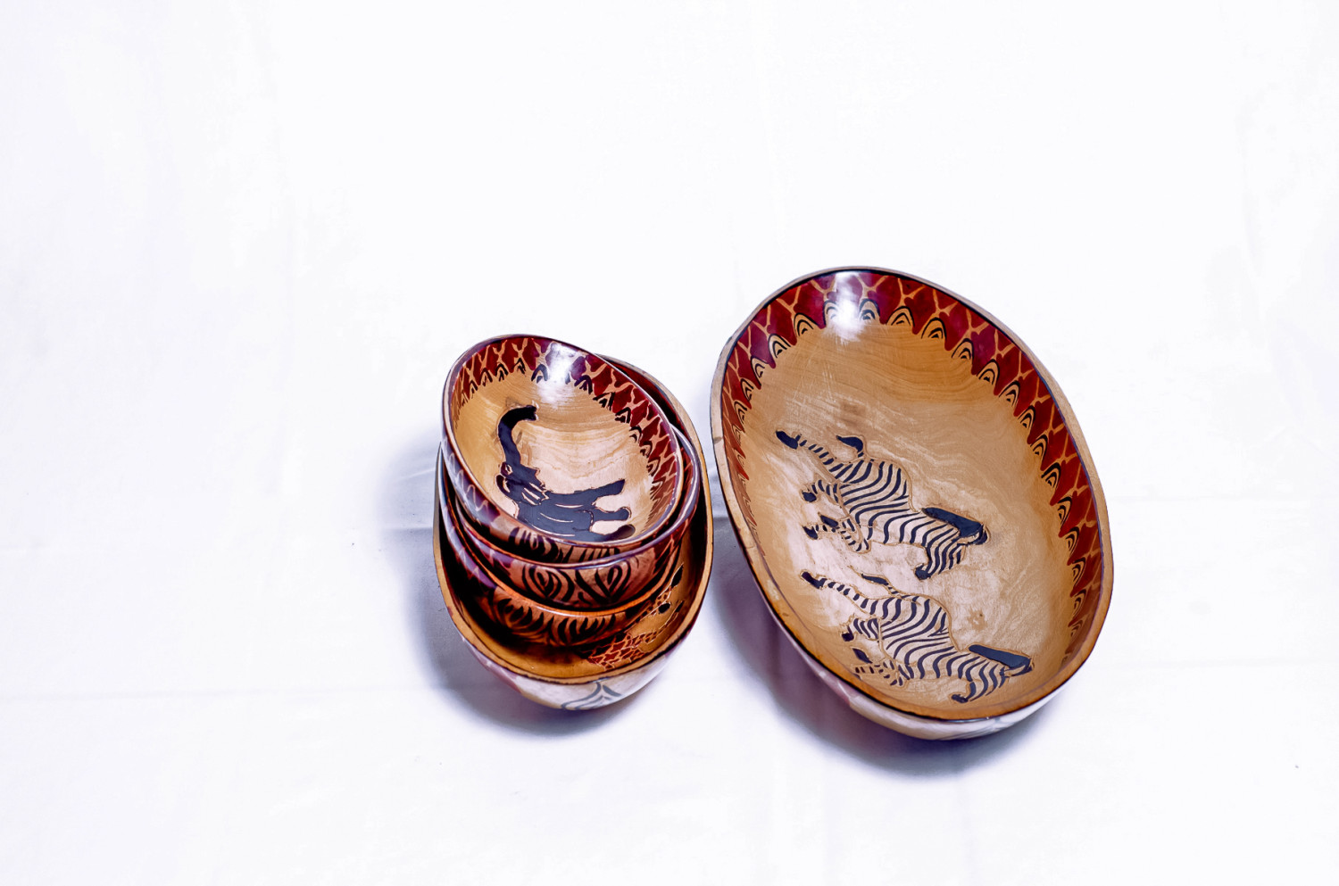 BOWLS (SMALL PRINTED BOWLS OVAL SHAPE)