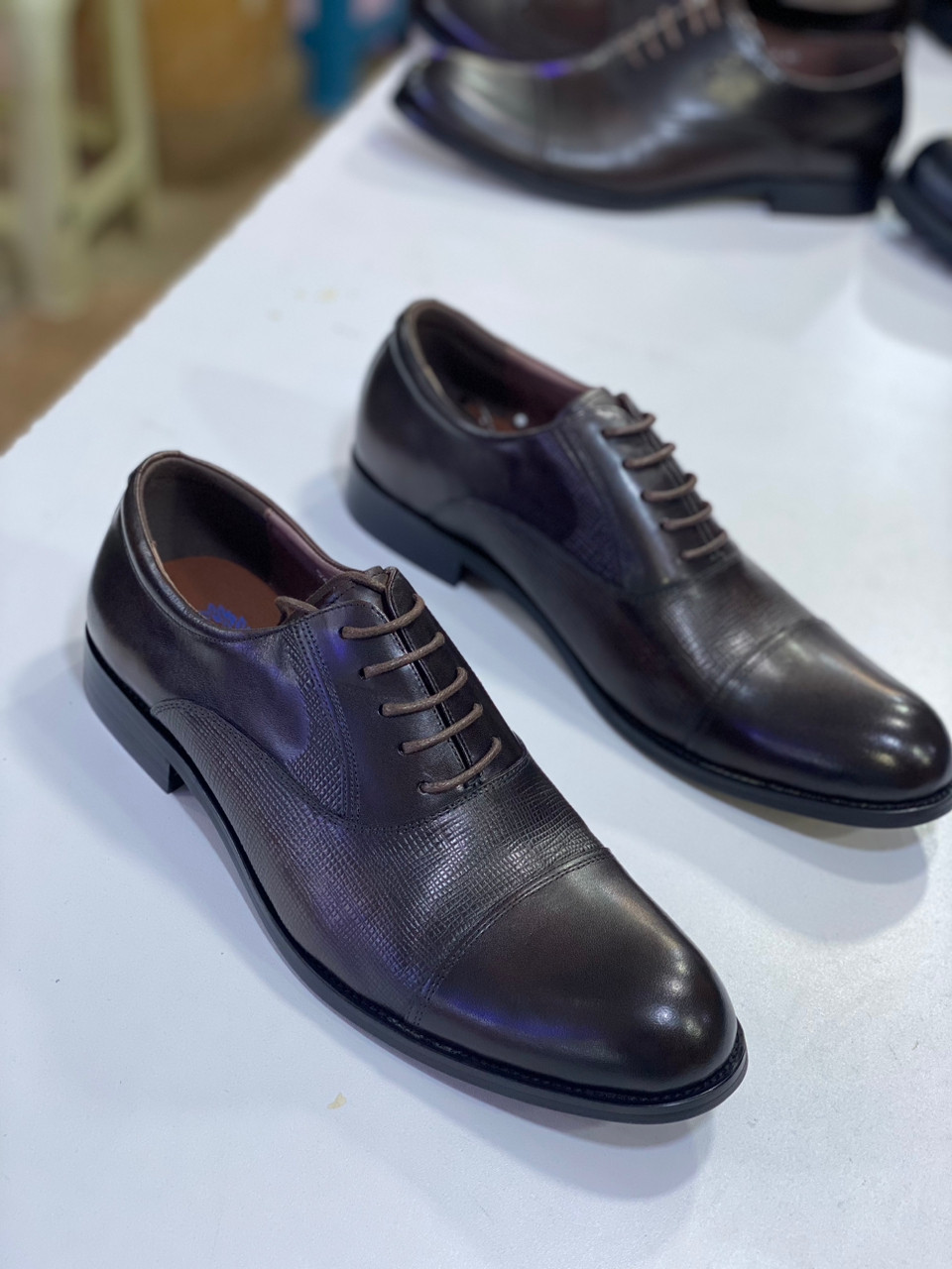 Fashion Lace-Up Leather Pointed Toe Casual Shoes New