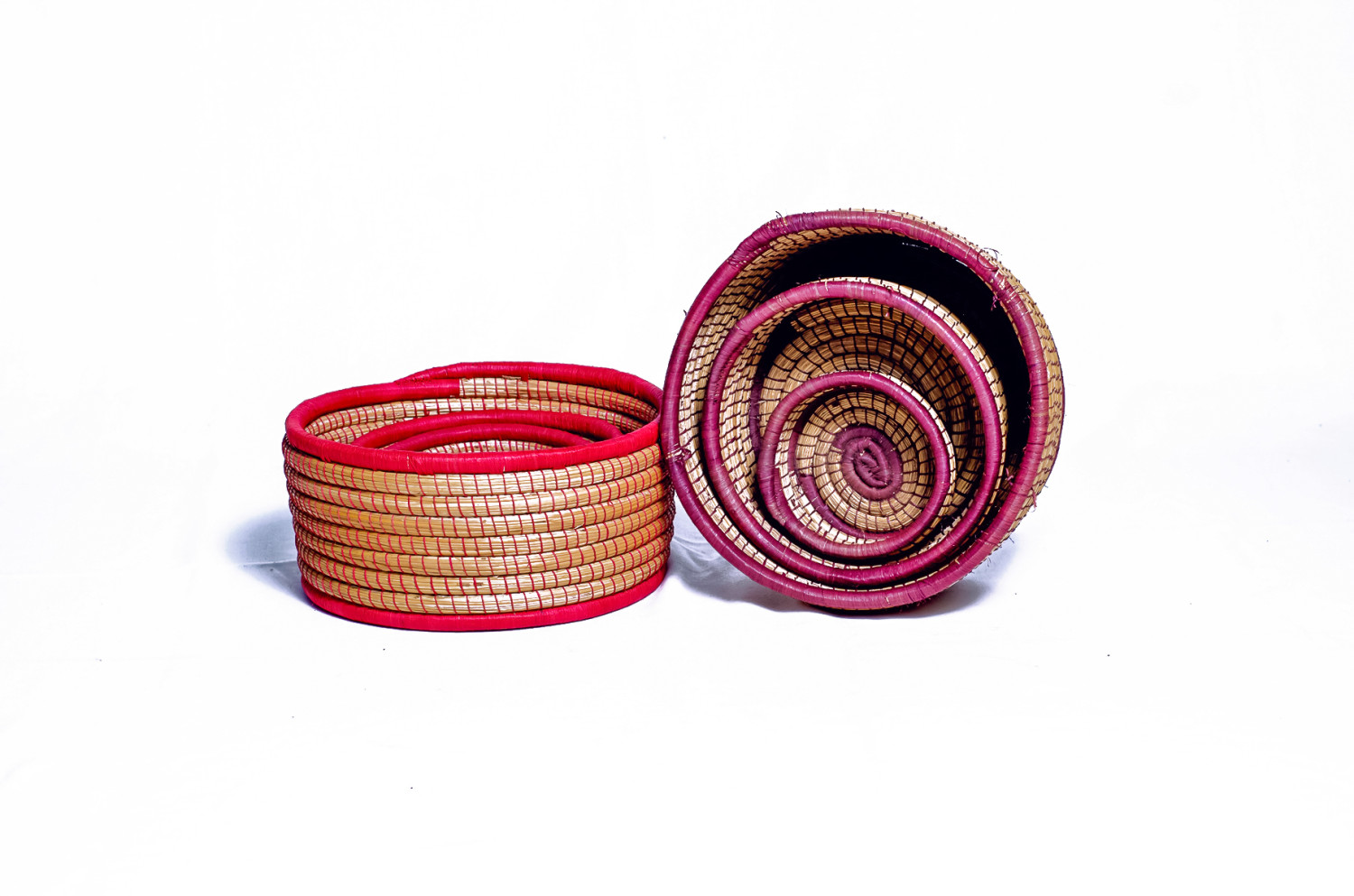 SET OF BASKETS (NATURAL ROUND)
