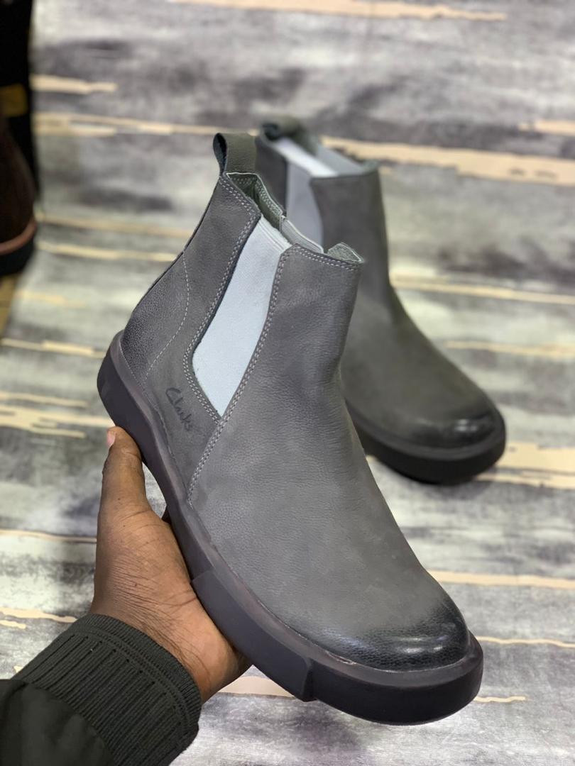 Men’s Formal Genuine Leather High Top Boot