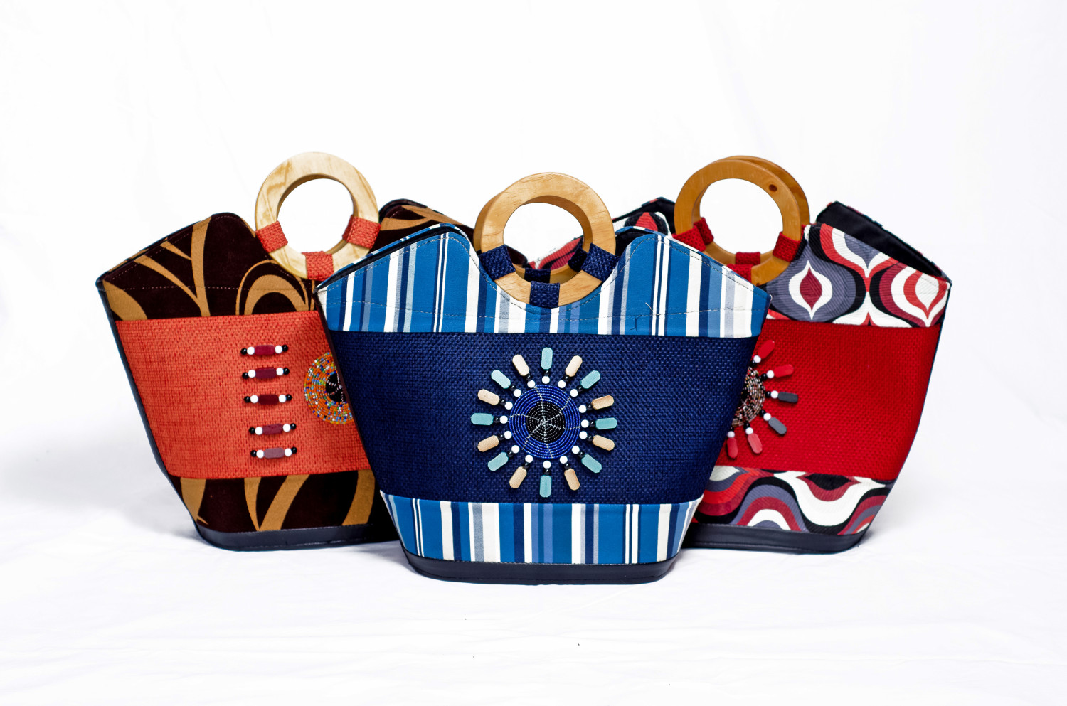 wooden handle bag