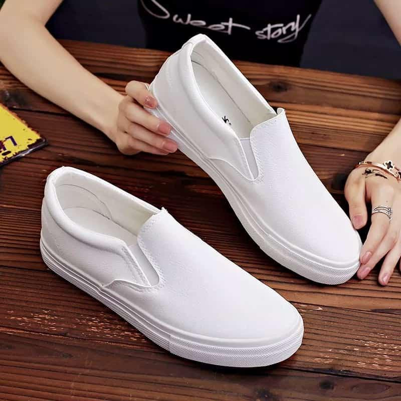 Cool Street Shoes Soft Casual Shoes Brand Loafers Unisex Footwear White Fashion