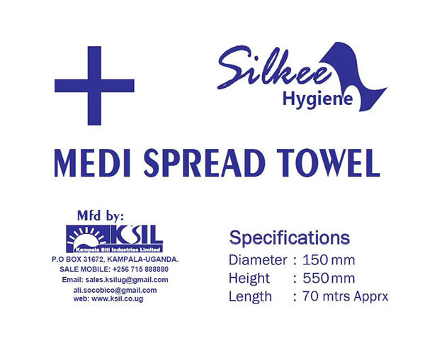 Silkee Medi Spread Towel, Medical Spread Roll/ 6 ROLLS/ BAIL