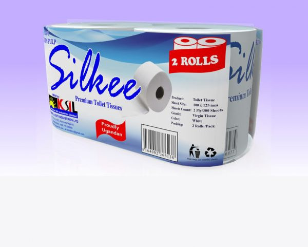 Silkee Premium Toilet Paper, Toilet Tissue 2 PCS/ Carton 100 ROLLS ( 2 X 50) / BAIL
