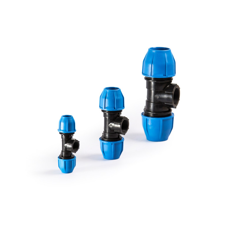 HDPE FEMALE  TEE    PN - 16 (20 mm  x 1/2")