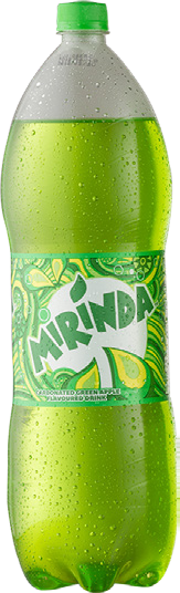 Soft Drink Pepsi Mirinda Green Apple  Plastic Bottles - 2 litres x 6