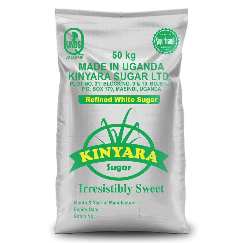 Kinyara  Refined Sugar Kinyara Irresistibly Sweet Sugar 50 Kg