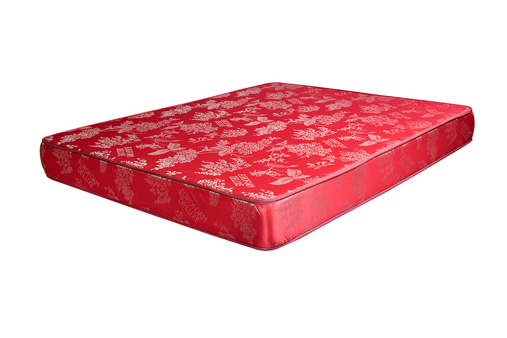 Deluxe Eurofoam Mattress – Maroon Flowers